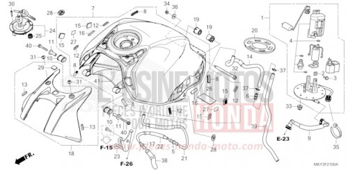 RESERVOIR A CARBURANT CB650RAP de 2023